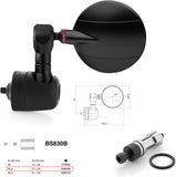 Mirror End Mount Left Universal Ø24,5(21>23) Spy-R Ø57 - Rizoma Compatible With Suzuki