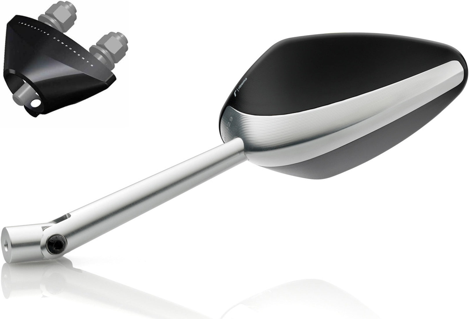 Mirror Side Mount Right Universal M8>M10 Veloce - Rizoma Compatible With Aprilia