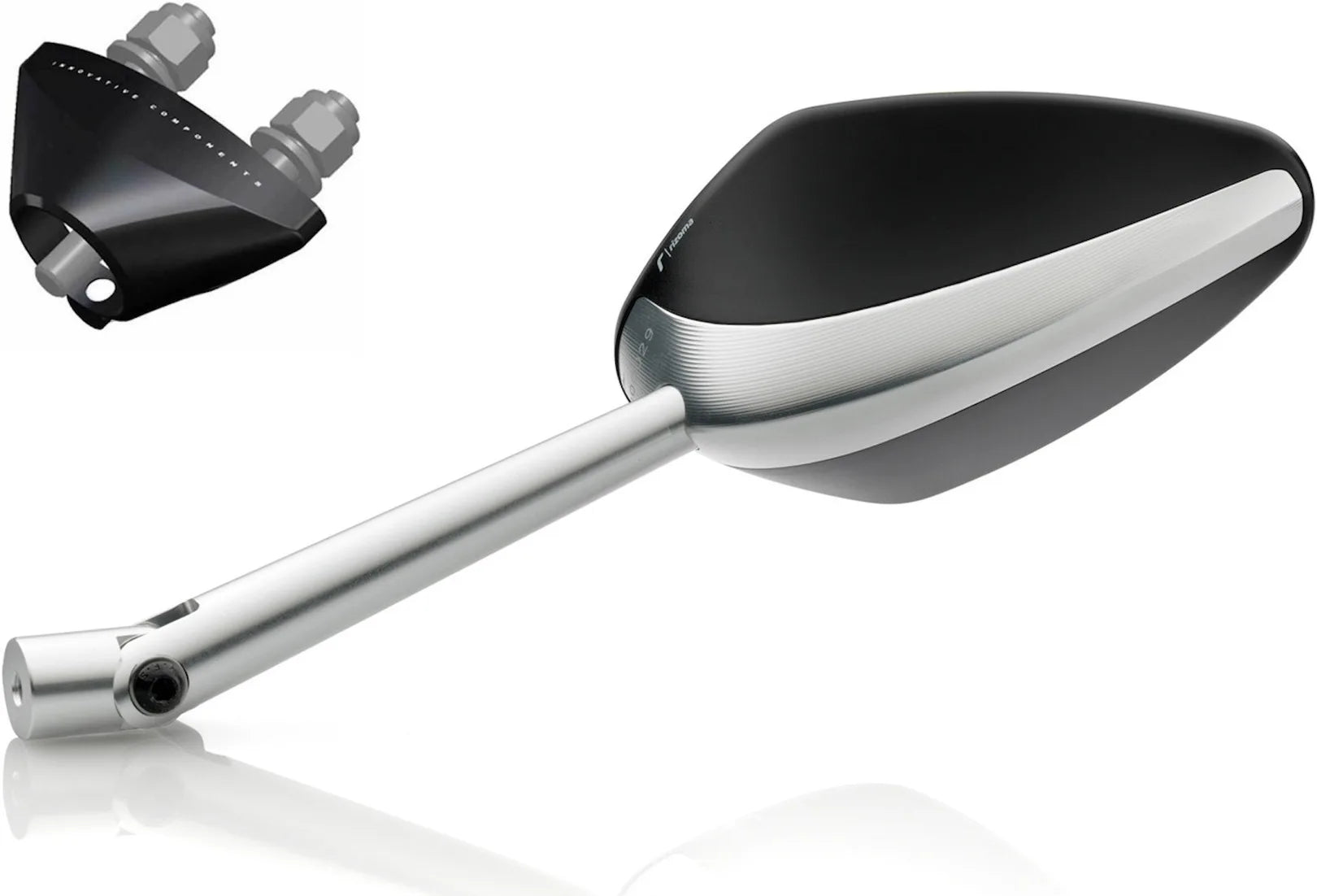Spiegel Side Mount Richtig Universal M8>M10 Veloce - Rizoma Kompatibel Mit Kawasaki