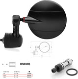 Mirror End Mount Left Universal Ø24,5(21>23) Spy-R Ø80 - Rizoma Compatible With Yamaha