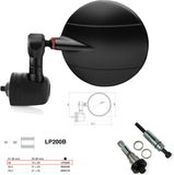 Mirror End Mount Left Universal Ø22(13>20) Spy-R Ø80 - Rizoma Compatible With Moto Guzzi