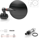 Mirror End Mount Left Universal Ø24,5(21>23) Spy-R Ø94.5 - Rizoma Compatible With Kawasaki