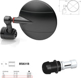 Mirror End Mount Left Universal Ø24,5(21>23) Spy-R Ø94.5 - Rizoma Compatible With Benelli