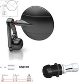 Mirror End Mount Left Universal Ø24,5(21>23) Spy-Arm Ø80 - Rizoma Compatible With Ducati