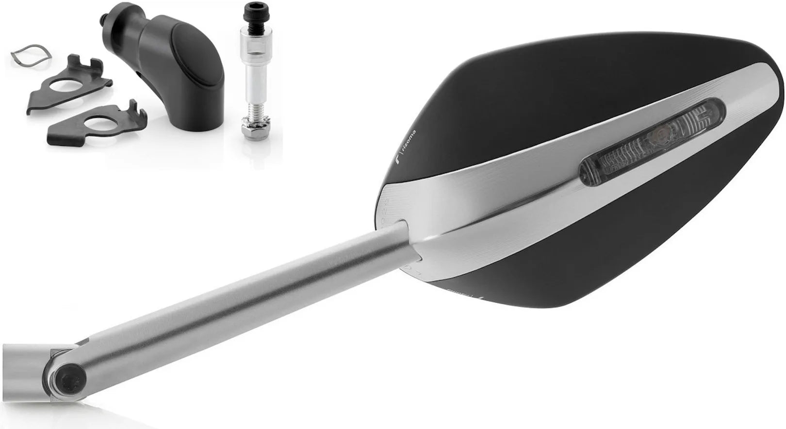 Spiegel Side Mount Links Veloce L Naked - Rizoma Kompatibel Mit Yamaha T-Max 530 (2012-2019)