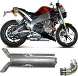 Exhaust Tip Without Sound Certification Stainless Steel - Termignoni Compatible With Buell Xb 9 Sx