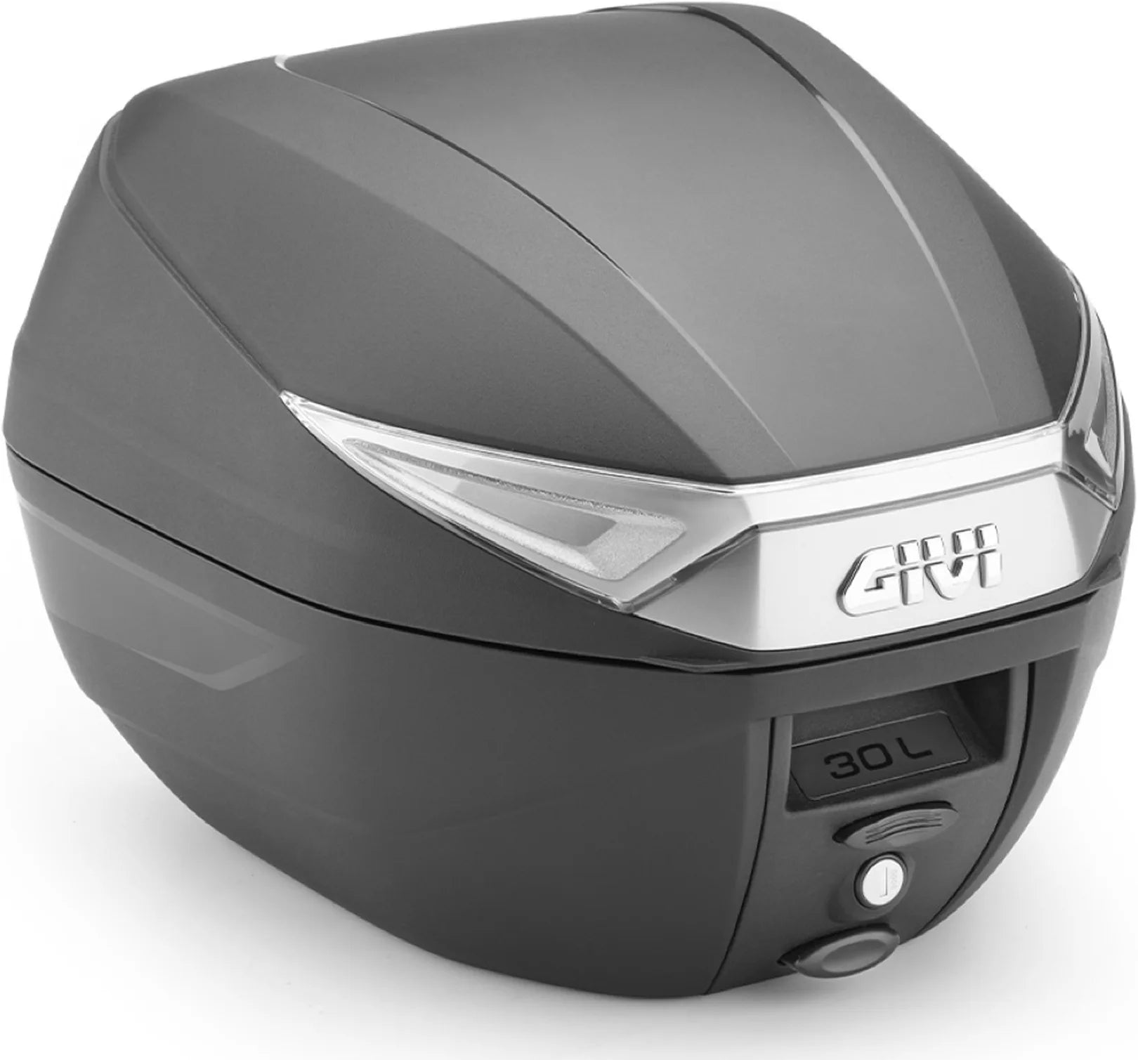 Motorradkoffer Monolock Schwarz Tech 30 Lt C30Nt Technopolymer - Givi Kompatibel Mit Ktm 790 Adventure R (2019-2020)