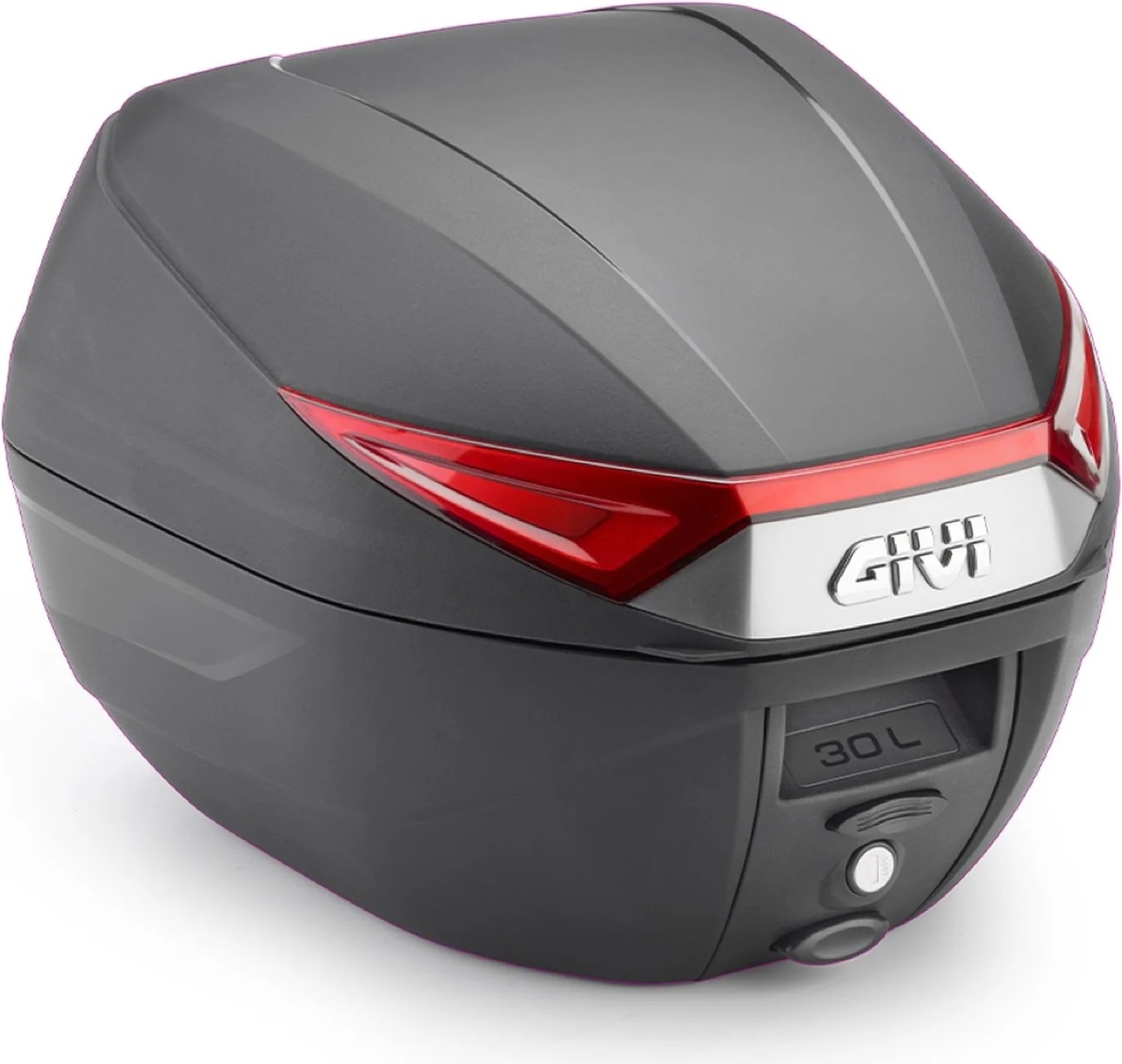 Motorradkoffer Monolock Schwarz 30 Lt C30N Technopolymer - Givi Kompatibel Mit Ktm 390 Duke (2017-2023)