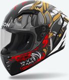 Full-Face Motorcycle Helmet Airoh Connor - Cns17 Thermoplastic Hrt Matte Samurai Size Xs