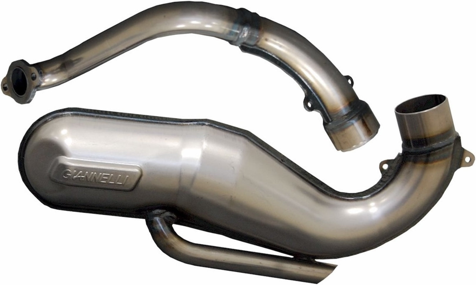 Complete Exhaust System Without Catalytic Converter And Without Sound Certification - Giannelli Compatible With Piaggio Vespa Et3 125