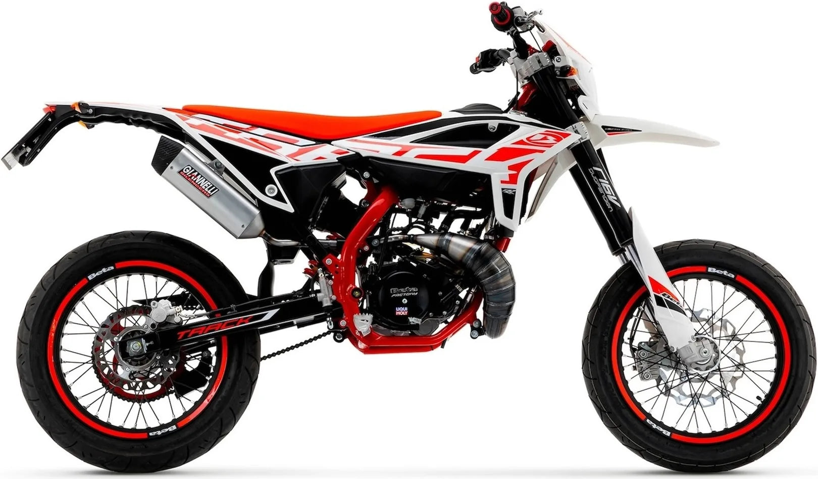 Komplette Auspuffanlage Ohne Katalysator Und Mit Geräuschzulassung Sonic Aluminium Endkappe Carby - Giannelli Kompatibel Mit Beta Rr 50 Enduro (2021-2023)