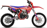 Komplette Auspuffanlage Ohne Katalysator Und Mit Geräuschzulassung Sonic Aluminium Schwarz Endkappe Carby - Giannelli Kompatibel Mit Beta Rr 50 Enduro (2021-2023)