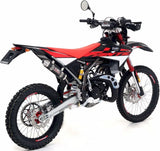 Komplette Auspuffanlage Ohne Katalysator Und Mit Geräuschzulassung Enduro 2T Carbon - Giannelli Kompatibel Mit Fantic Motor Enduro 50 Casa (2018)