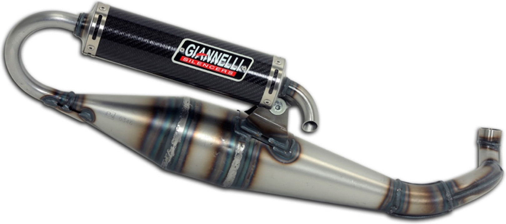 Complete Non-Catalytic Exhaust System With Sound Certification Shot V4 - Giannelli Compatible With Mbk Booster Ng (1998-2006)