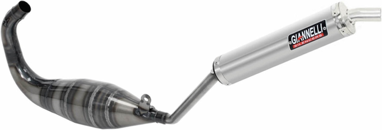 Complete Non-Catalytic Exhaust System With Sound Certification Street 2T Aluminium - Giannelli Compatible With Derbi Gpr 125 Nude (2004-2007)