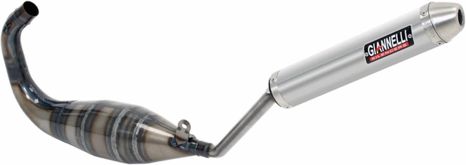 Complete Non-Catalytic Exhaust System With Sound Certification Street 2T Aluminium - Giannelli Compatible With Derbi Gpr 50 Nude (2004-2007)
