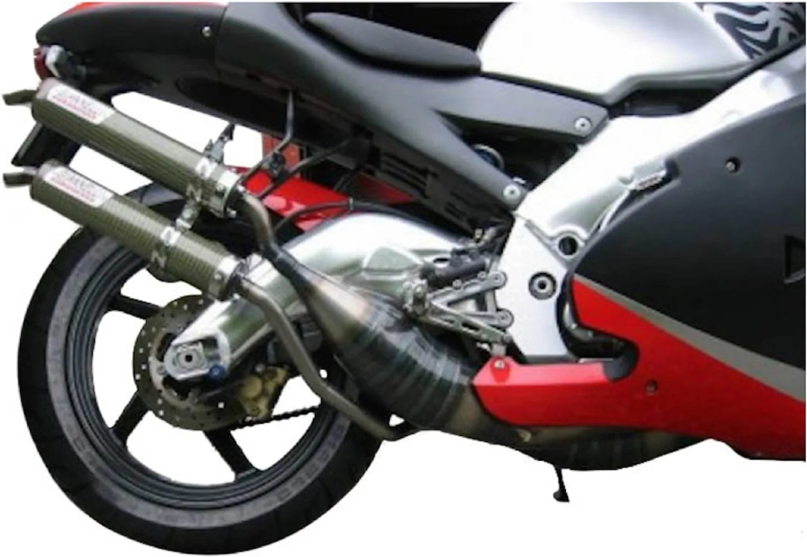 Komplette Auspuffanlage Ohne Katalysator Und Ohne Geräuschzulassung Street 2T Made In Kevlar - Giannelli Kompatibel Mit Aprilia Rs 250 (1995-2002)