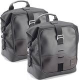 Corium Black Side Bags - 32 Lt Corium Nylon - Givi Compatible With Yamaha Tracer 7 - Gt (2020-2024)