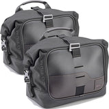 Corium Black Side Bags - 26 Lt Corium Nylon - Givi Compatible With Triumph Bonneville T100 (2017-2022)