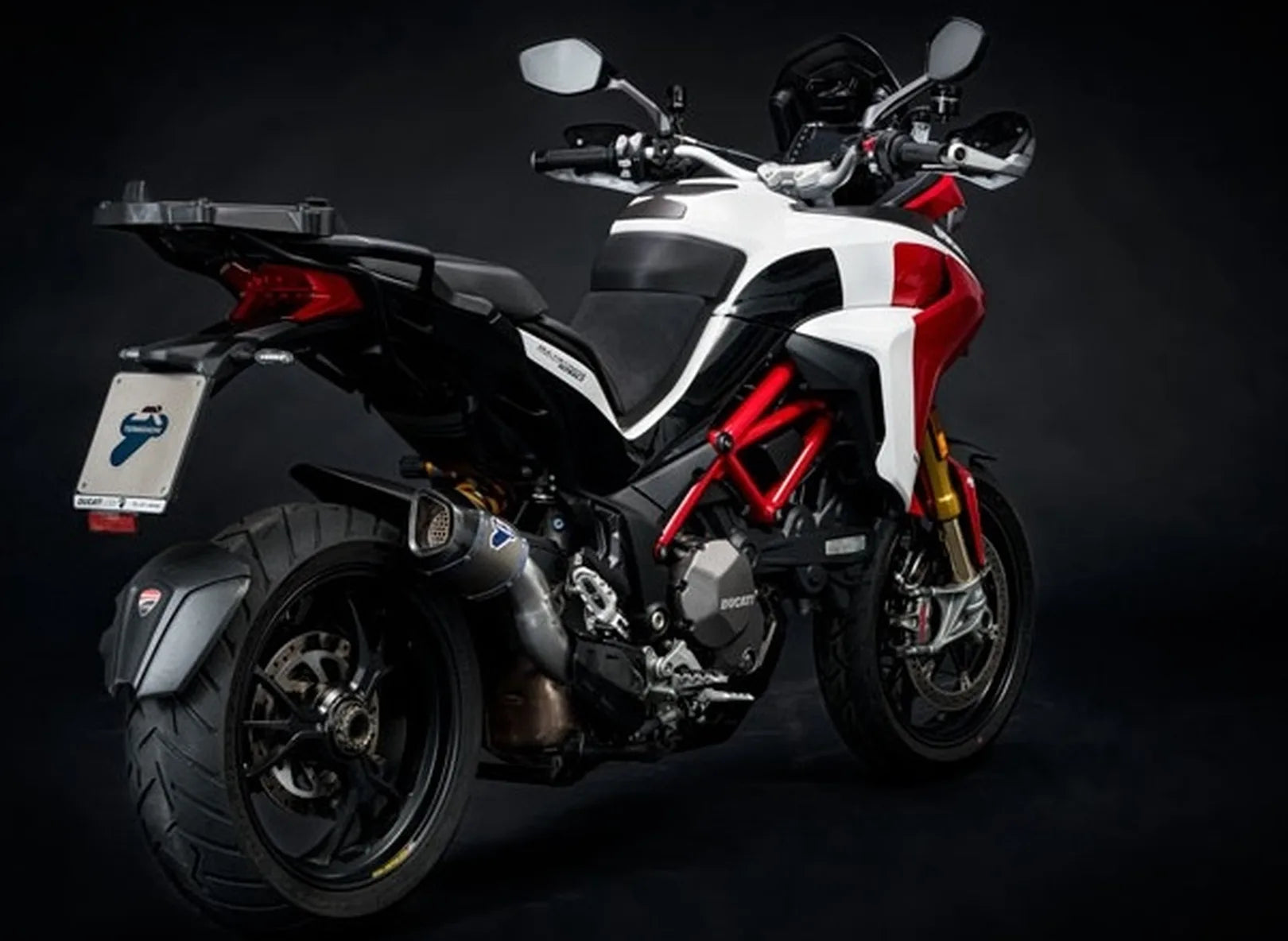 Auspuffendstück Mit Geräuschzulassung Titan Carbon Cap - Termignoni Kompatibel Mit Ducati Multistrada 1200 (2015-2020)