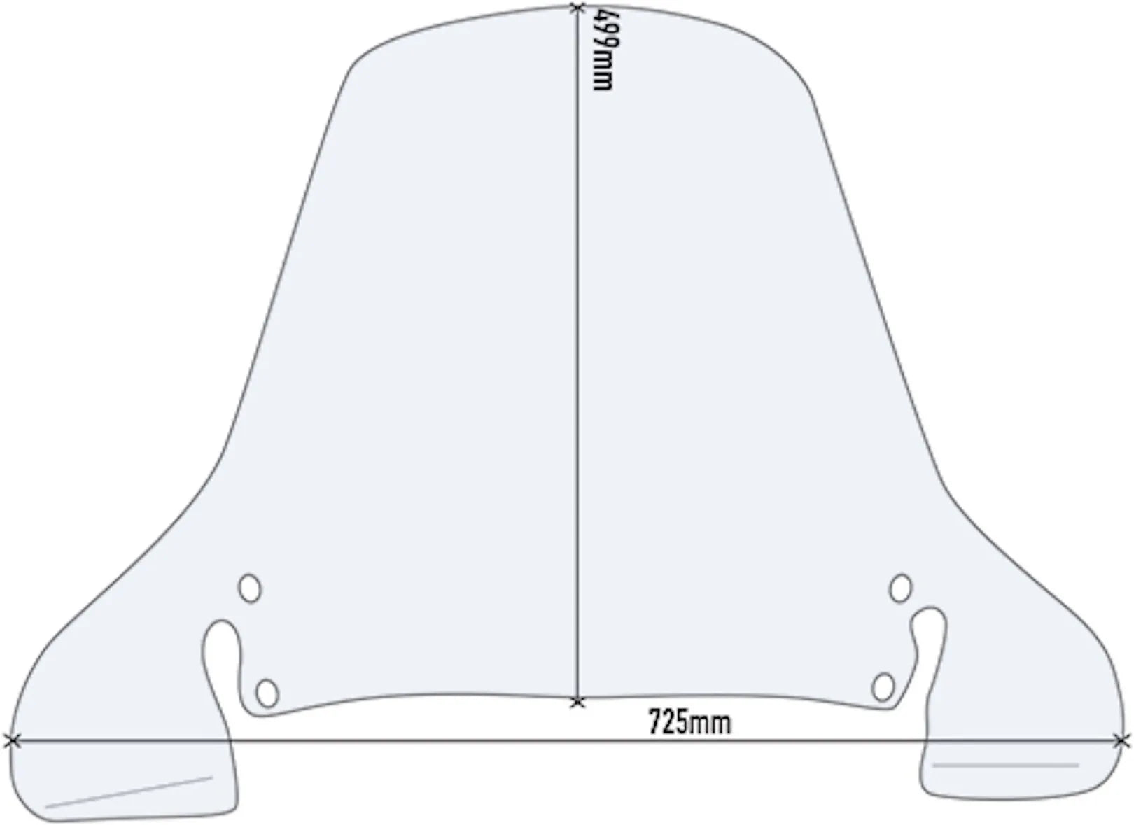 Windschild Transparent D199St - Givi Kompatibel Mit Peugeot Sv 250 (2002)