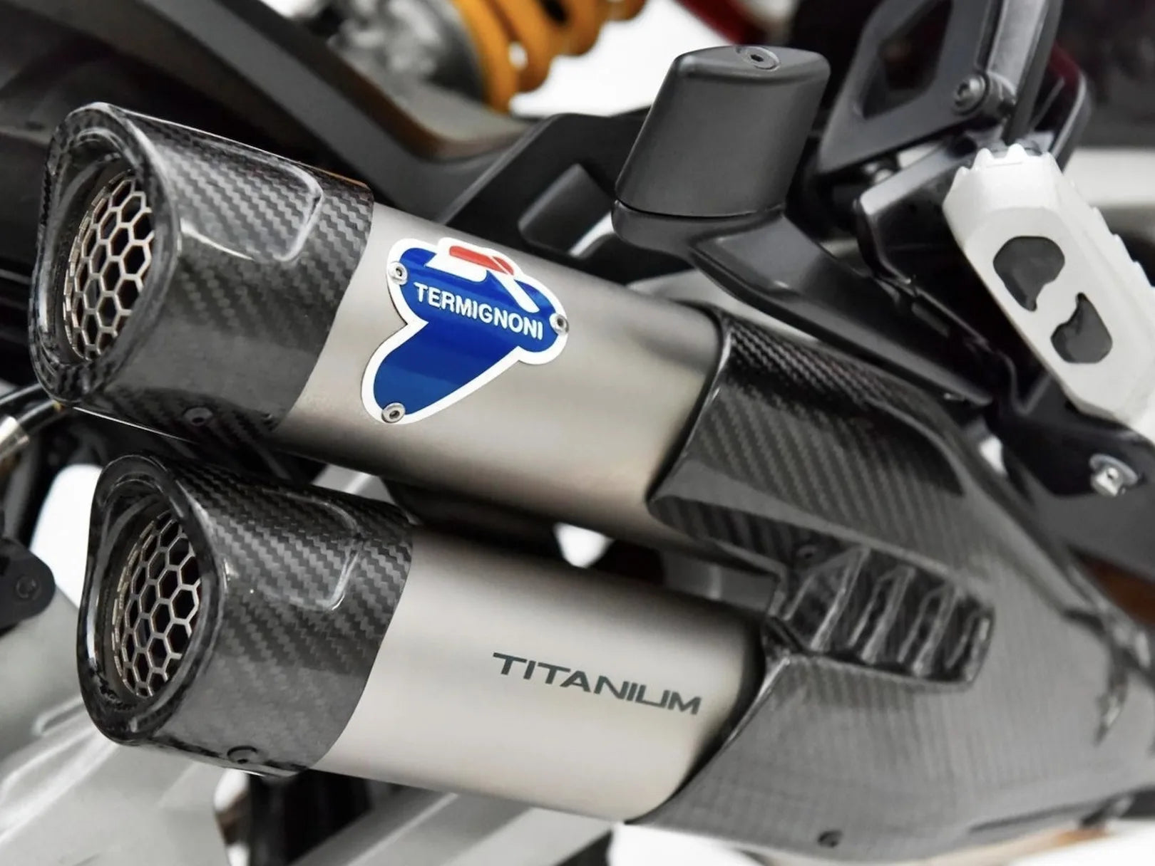 Auspuffendstück Mit Geräuschzulassung Titan - Termignoni Kompatibel Mit Ducati Multistrada V4 (2021-2022)