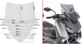 Smoked Low Sport Wind-Scree - Givi Compatible With Yamaha X-Max 400 (2018-2021)