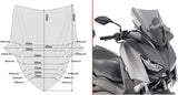 Windschild Getönt - Givi Kompatibel Mit Yamaha X-Max 125 (2018-2022)