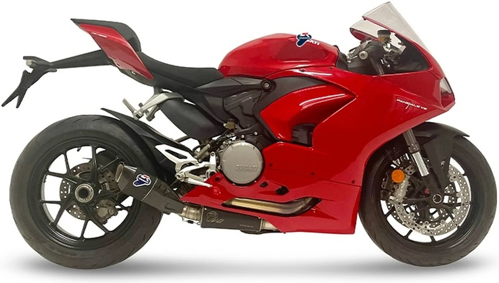 Auspuffendrohr Ohne Geräuschzulassung Titan Carbon Cap - Termignoni Kompatibel Mit Ducati Panigale 950 V2 (2021-2023)