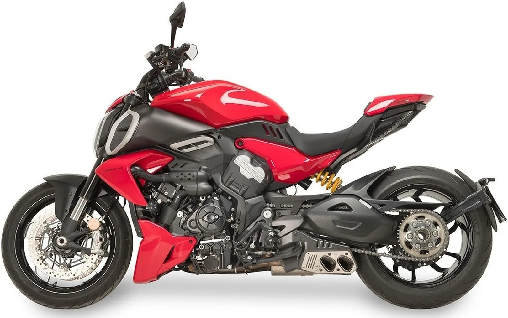 Auspuffendrohr Ohne Geräuschzulassung 4 Uscite Dragster Titan - Termignoni Kompatibel Mit Ducati Diavel V4 (2022-2023)