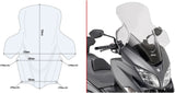 Windschild Transparent - Givi Kompatibel Mit Suzuki An 400 Burgman (2017-2024)