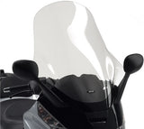 Transparent Wind-Screen - Givi Compatible With Piaggio X8 125 - 150 - 200 (2004-2010)