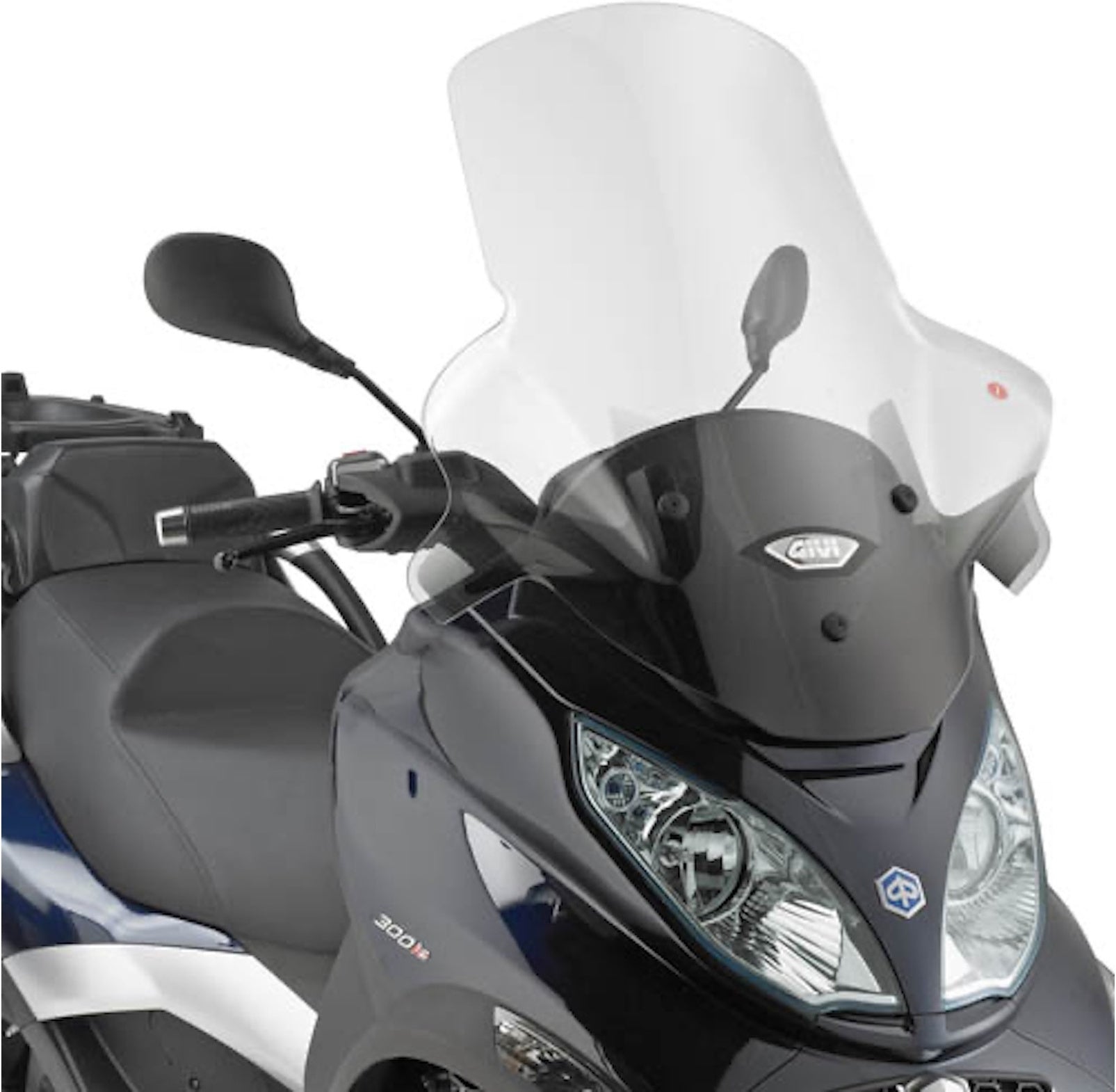 Transparent Wind-Screen - Givi Compatible With Piaggio Mp3 300 - 400 Touring (2011)