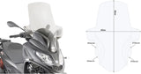 Windschild Transparent - Givi Kompatibel Mit Piaggio Mp3 300 Hpe (2019-2024)