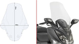 Windschild Transparent - Givi Kompatibel Mit Sym Joymax 300 I (2012-2019)