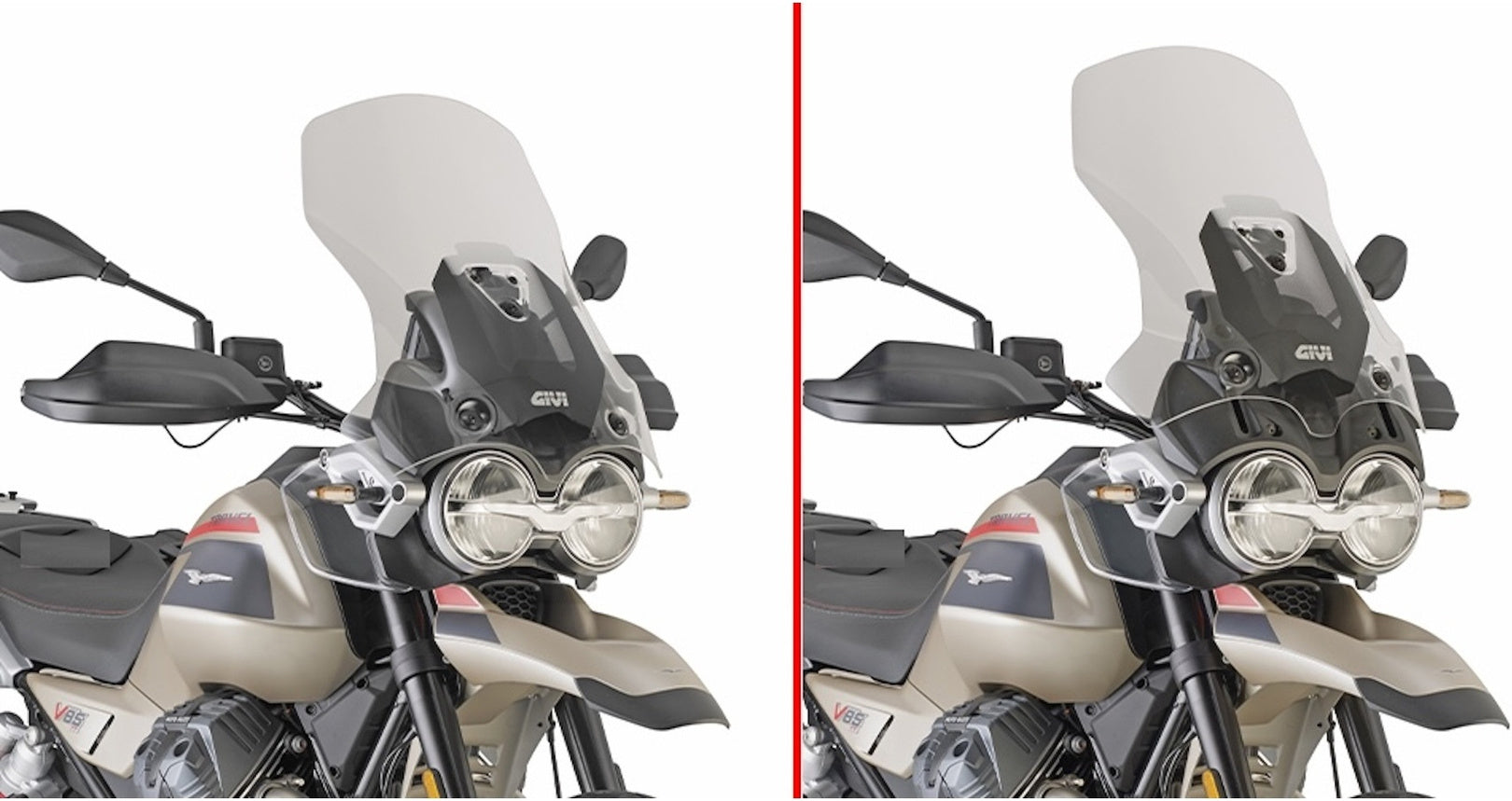 Windschild Transparent - Givi Kompatibel Mit Moto Guzzi V85 Tt (2024)