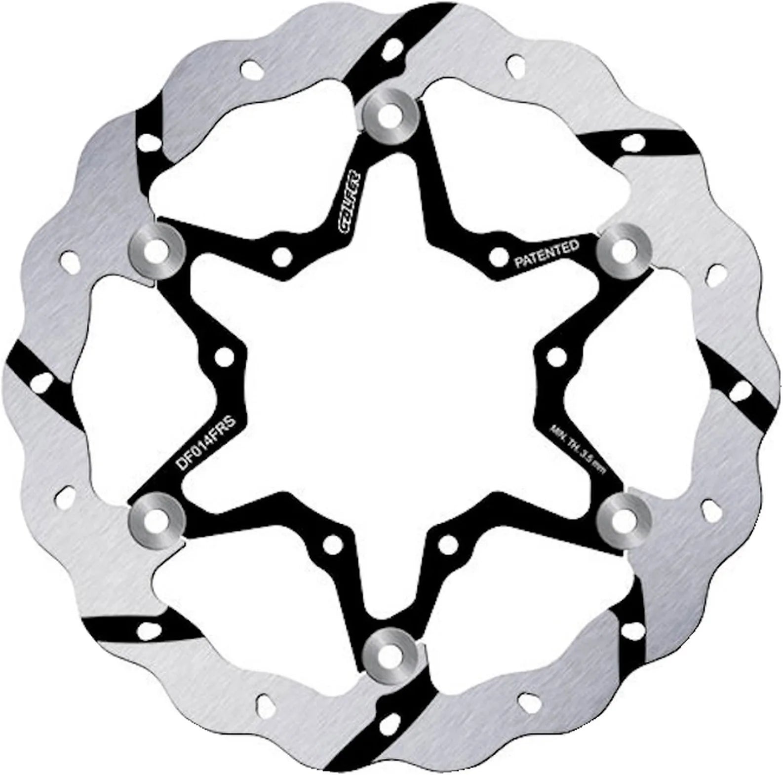 Rear Floating Oversized Grooved Wave Brake Disc - Galfer Compatible With Sur Ron Ultra Bee Road (2024)
