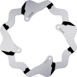 Rear Fixed Grooved Wave Brake Disc - Galfer Compatible With Hm Crm F 490 X (2007)