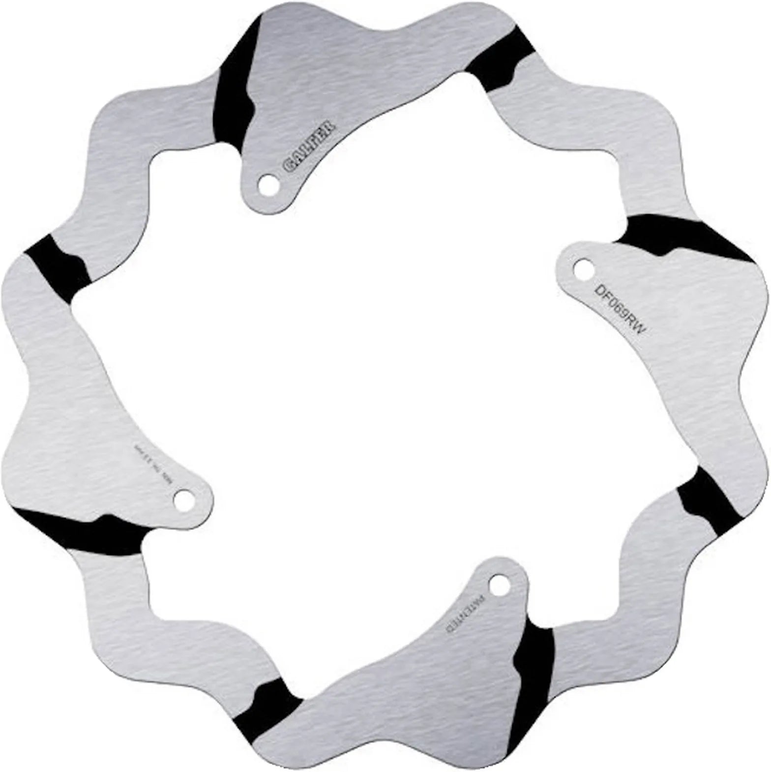 Bremsscheibe Hinten Starr Grooved Wave - Galfer Kompatibel Mit Hm Easy 230 F Enduro (2004)
