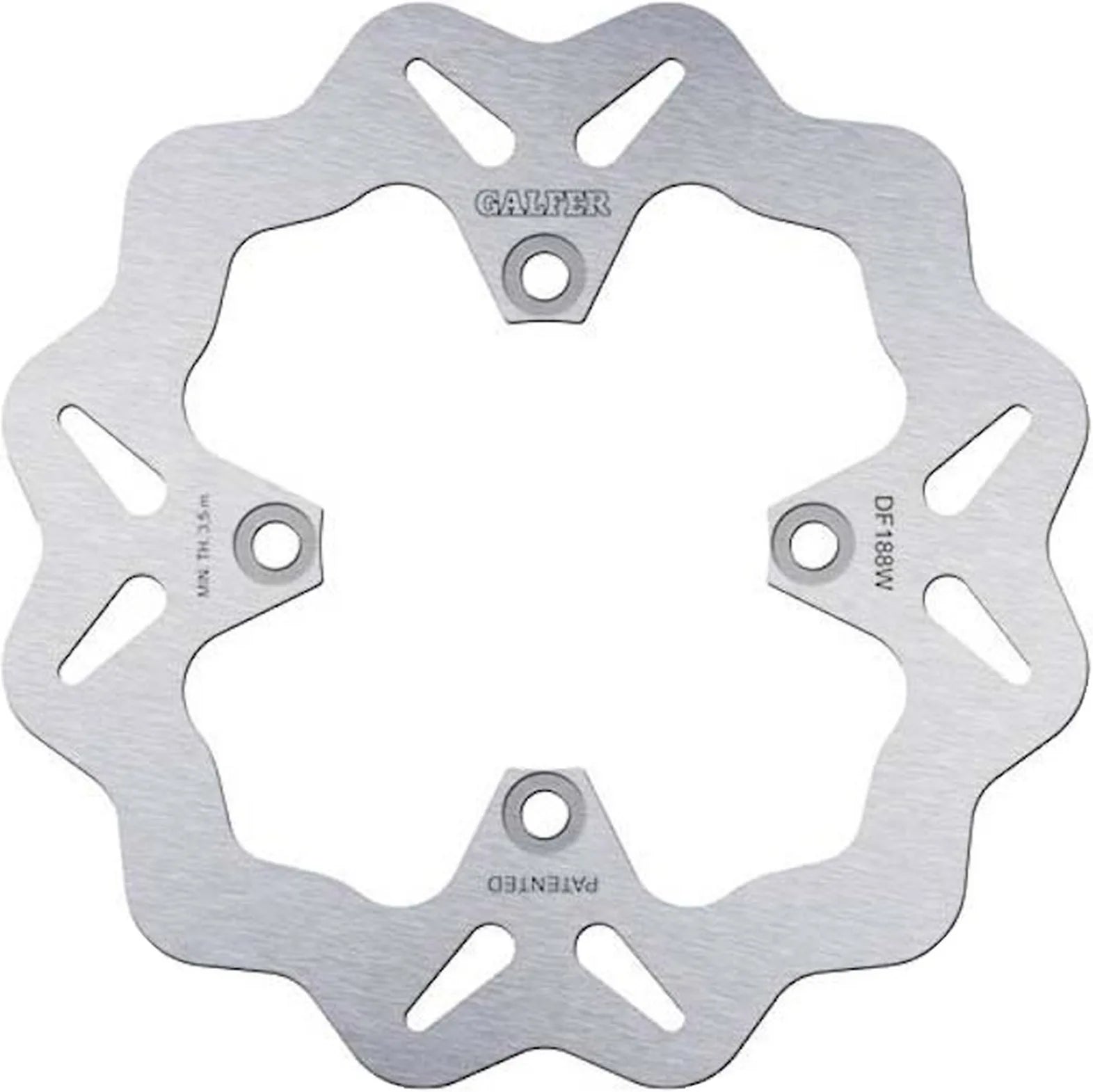 Rear Fixed Wave Brake Disc - Galfer Compatible With Kawasaki Zzr 600 (1991-1992)