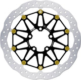Front Floatech Racing Wave Brake Disc - Galfer Compatible With Kawasaki Zx 10Rr Ninja Abs (2017)