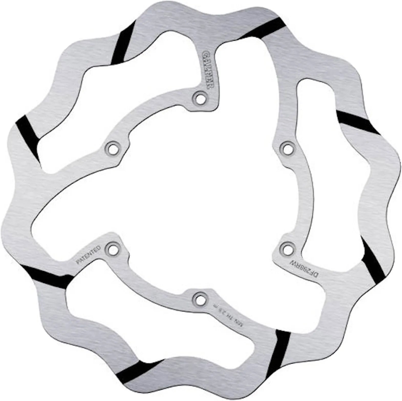 Bremsscheibe Vorne Starr Grooved Wave - Galfer Kompatibel Mit Fantic Motor Xef 450 Black (2024)
