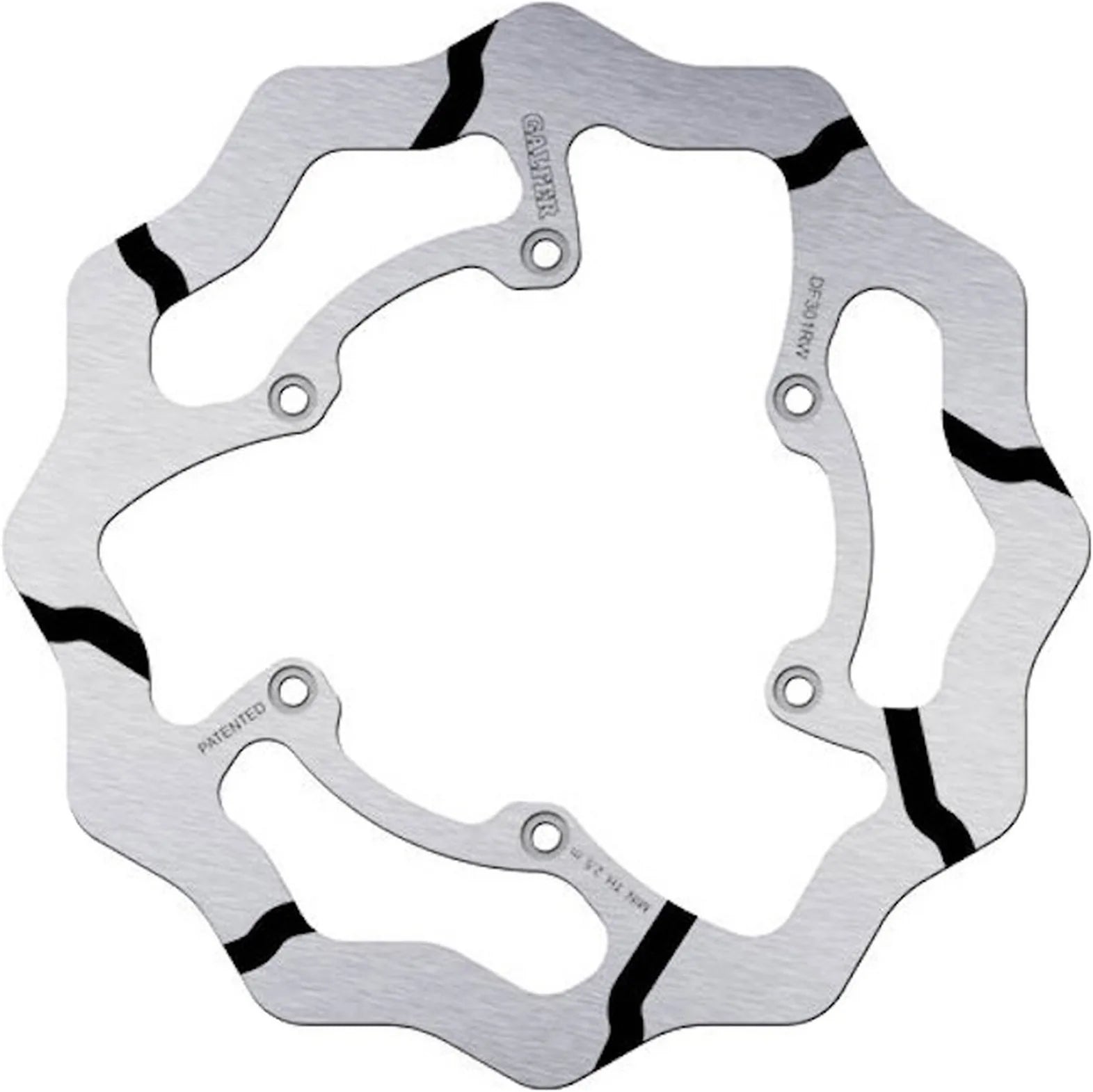 Front Fixed Grooved Wave Brake Disc - Galfer Compatible With Yamaha Yz 250 F Wr 4T (2001-2002)