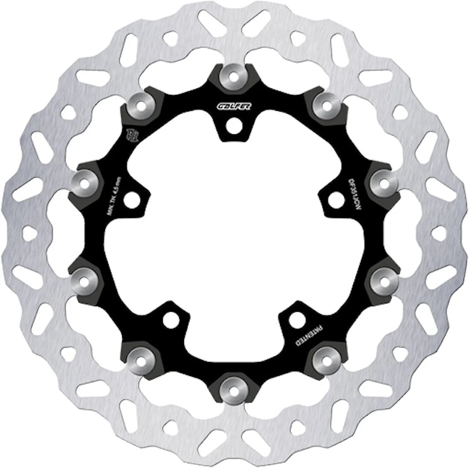 Front Left Floatech Wave Brake Disc - Galfer Compatible With Suzuki Dl 650 V-Strom Xpedition (2011)