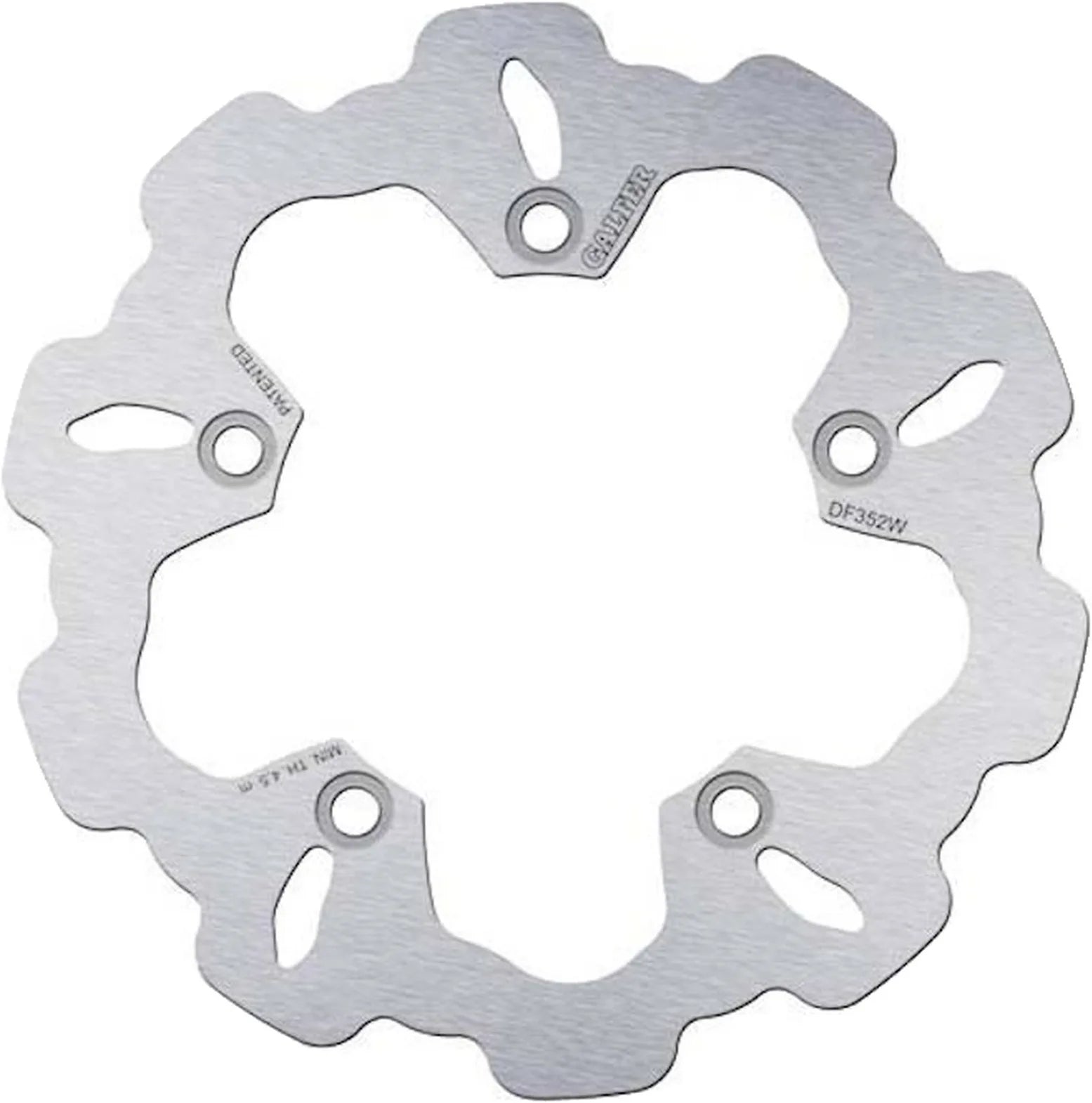 Rear Right Fixed Wave Brake Disc - Galfer Compatible With Suzuki Sfv 650 Gladius (2009)