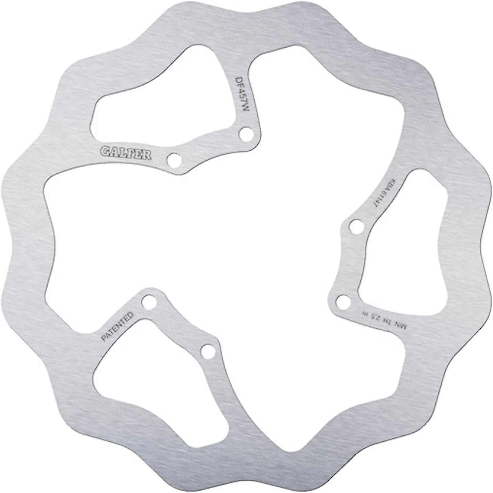 Front Fixed Wave Brake Disc - Galfer Compatible With Yamaha Yz 125 (1985-1987)