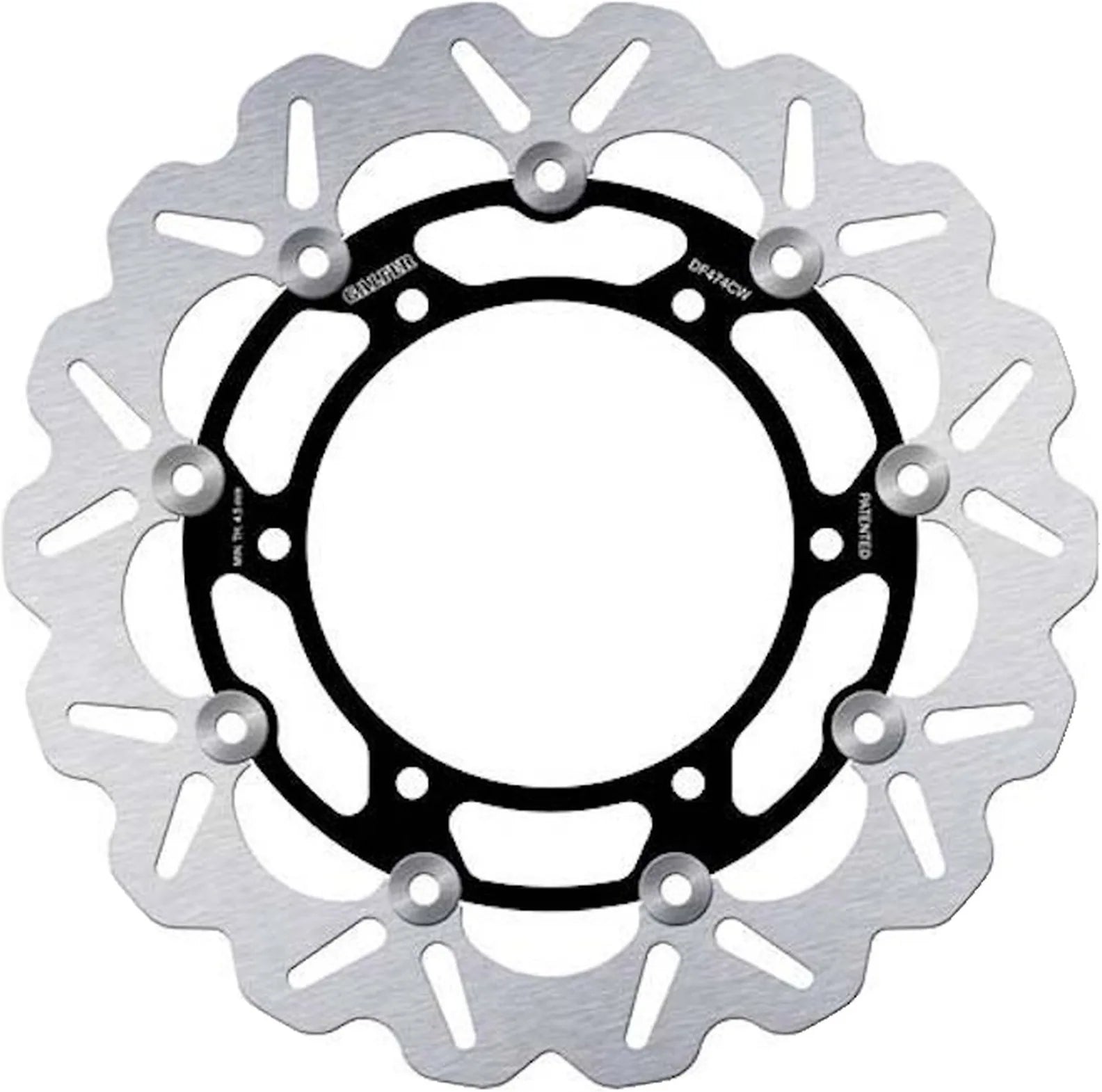 Front Floating Wave Brake Disc - Galfer Compatible With Yamaha Yzf-R1 1000 (2002-2003)