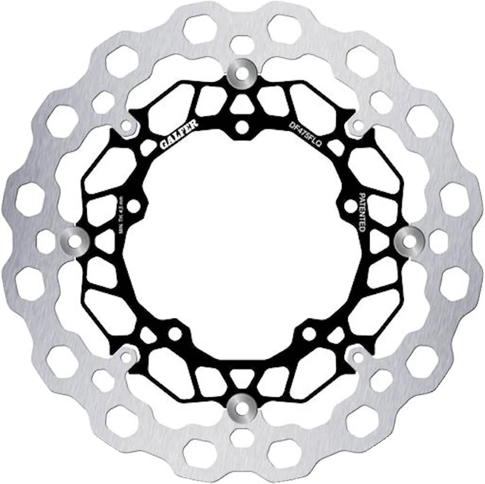 Front Floating Cubic Brake Disc - Galfer Compatible With Yamaha Yzf-R1 1000 (2004-2005)