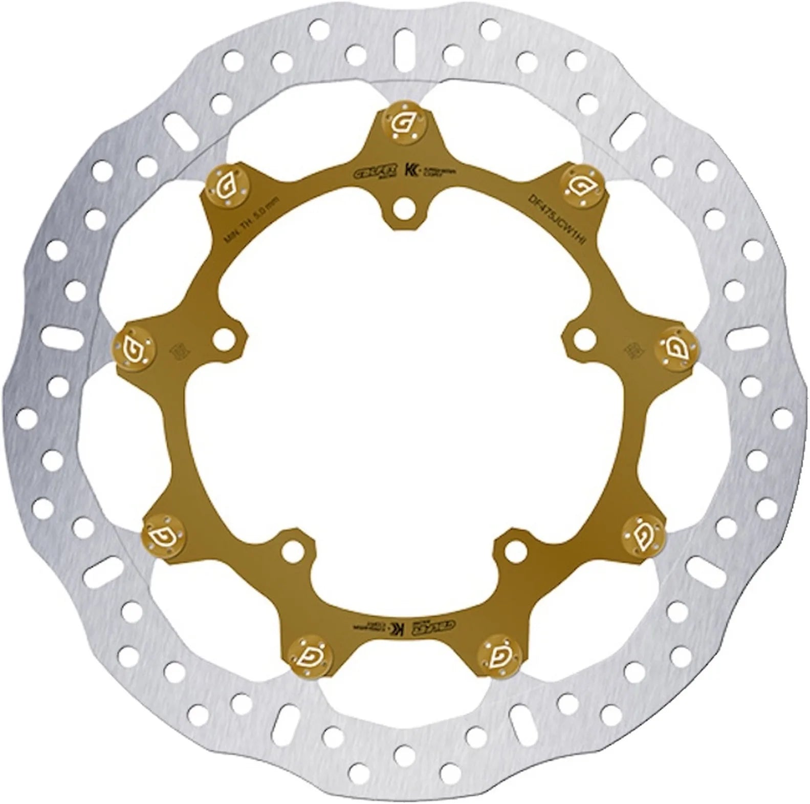 Front Floatech Racing Wave Brake Disc - Galfer Compatible With Yamaha Yzf-R1 1000 (2006)