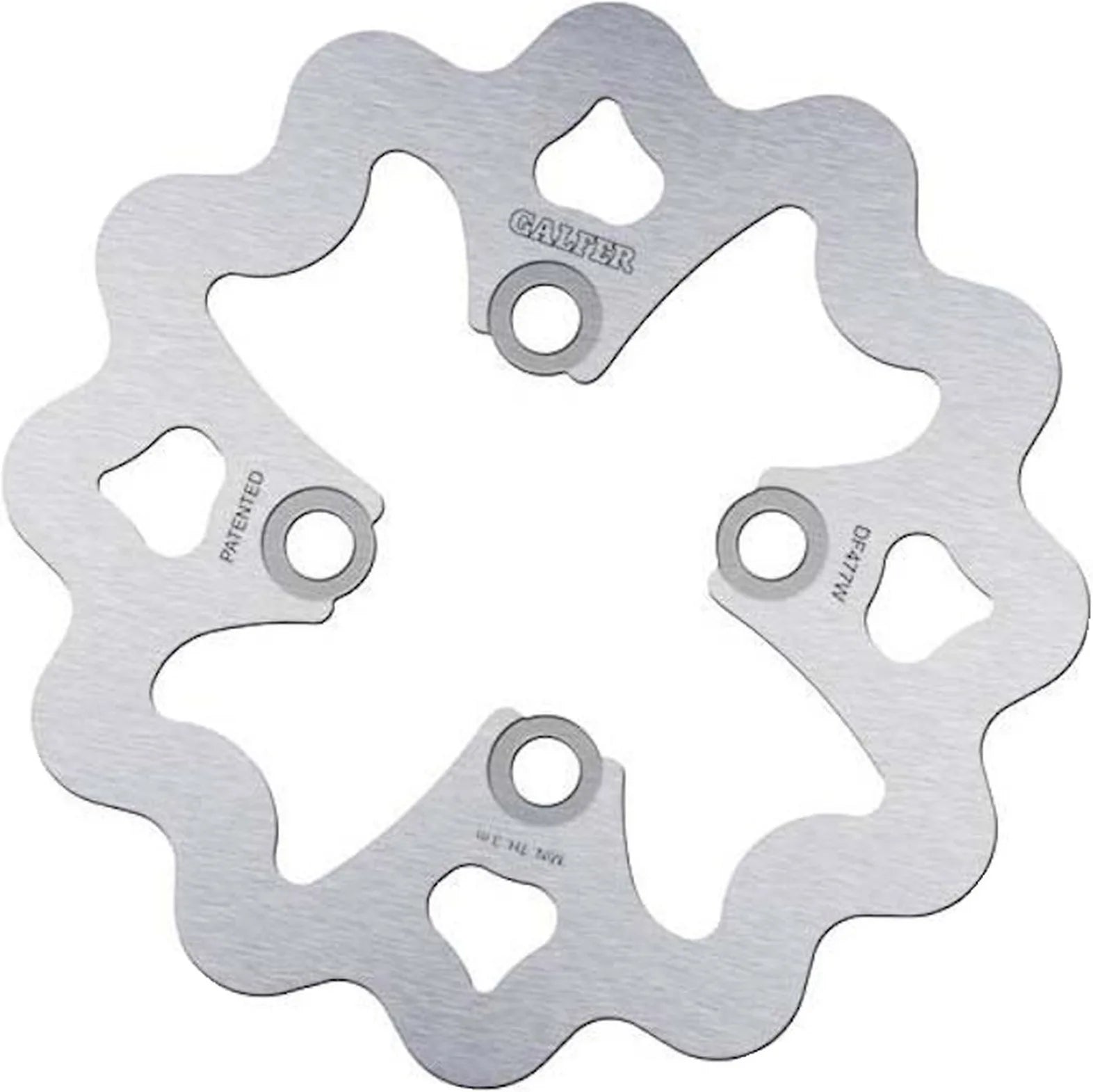 Front Left Fixed Wave Brake Disc - Galfer Compatible With Yamaha Yfz 450 S (2006)